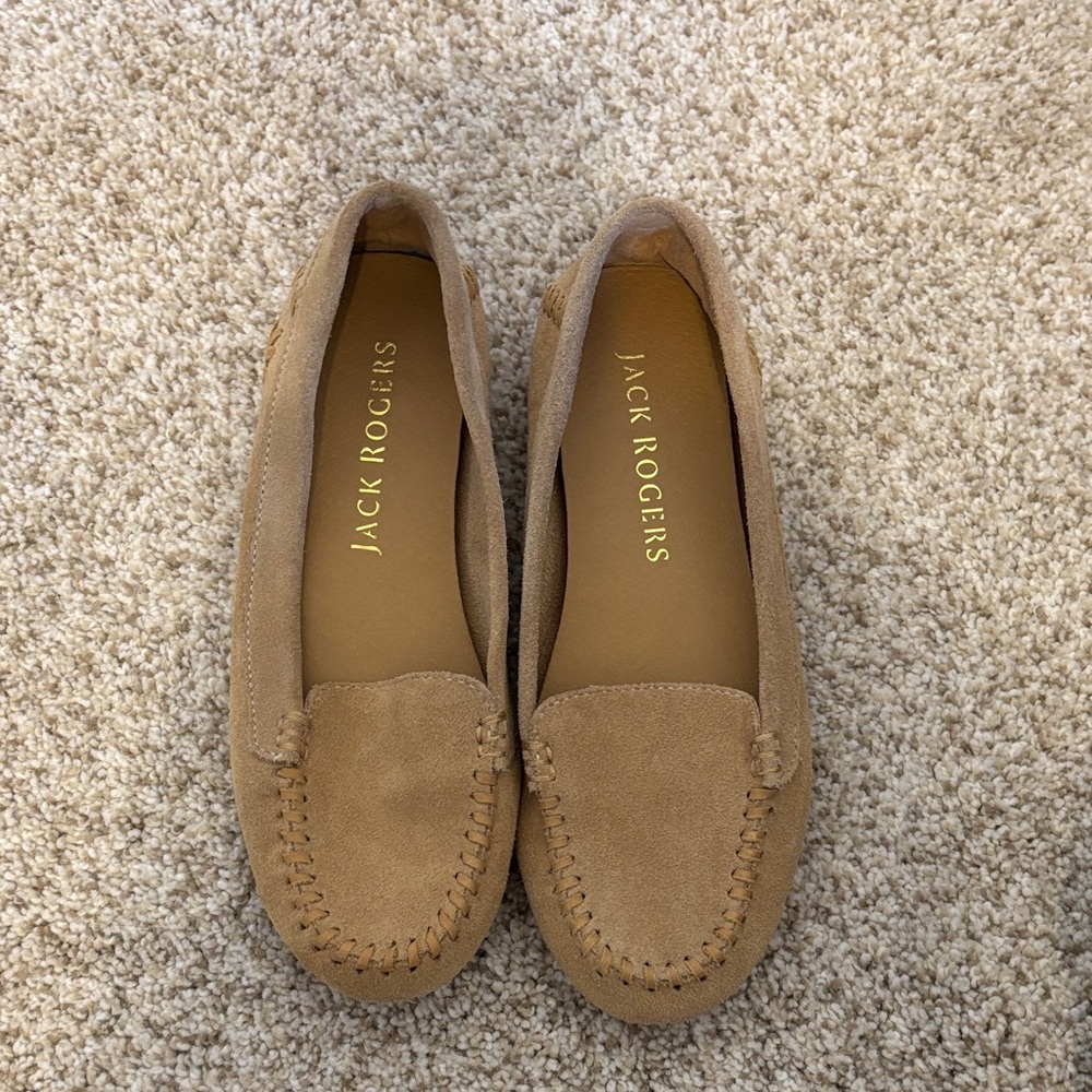 Jack Rogers Brown Suede Flats for Women